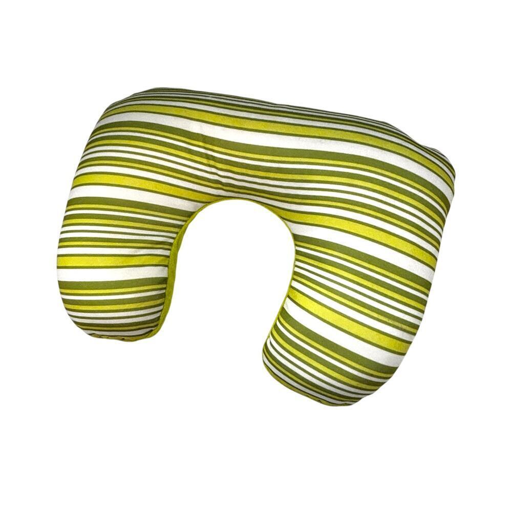 Samsonite Convertible Travel Pillow Green White Yellow Stripes - Picture 2 of 8